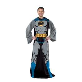 Batman - Batman in Black Silk Touch Comfy w/Sleeves 48"x71"  