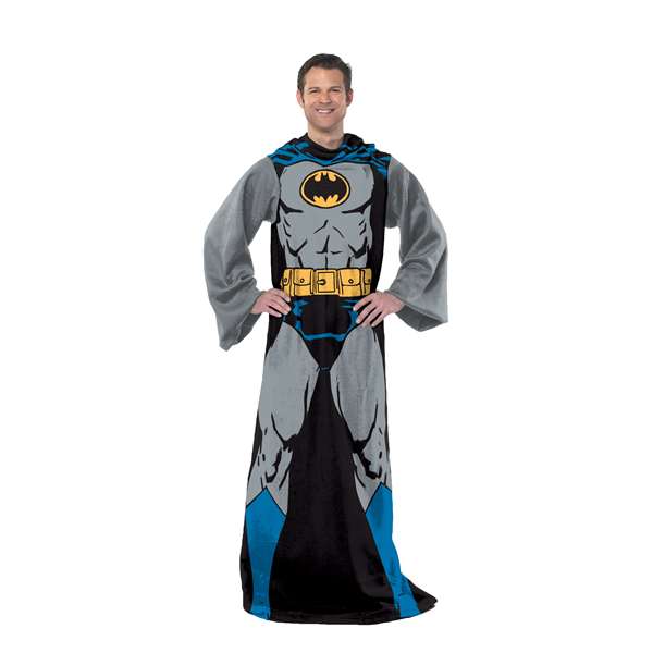 Batman - Batman in Black Silk Touch Comfy w/Sleeves 48"x71"  