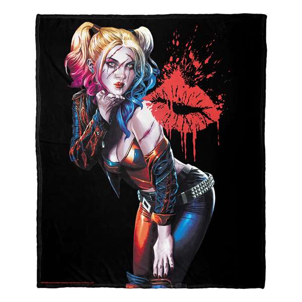 Batman, Harley Cover  Silk Touch Throw Blanket 50"x60"  