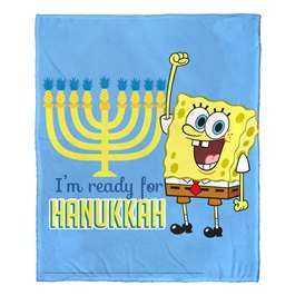 SpongeBob, I'm Ready for Hanukkah  Silk Touch Throw Blanket 50"x60" 
