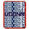 UConn Huskies Double Play Woven Jacquard Throw Blanket 