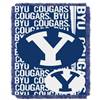 BYU Cougars Double Play Woven Jacquard Throw Blanket 