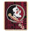 Florida State Seminoles Double Play Woven Jacquard Throw Blanket 