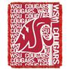 Washington State Cougars Double Play Woven Jacquard Throw Blanket 