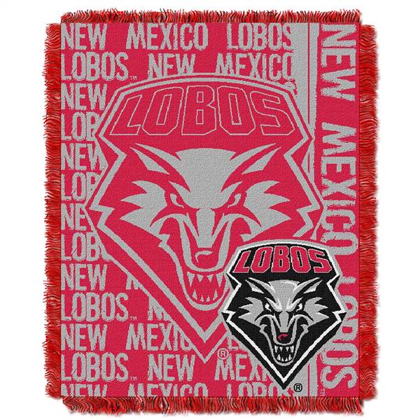 New Mexico Lobos Double Play Woven Jacquard Throw Blanket 
