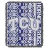TCU - Texas Christian Horned Frogs Double Play Woven Jacquard Throw Blanket 