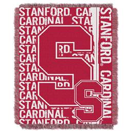 Stanford Cardinal Double Play Woven Jacquard Throw Blanket 