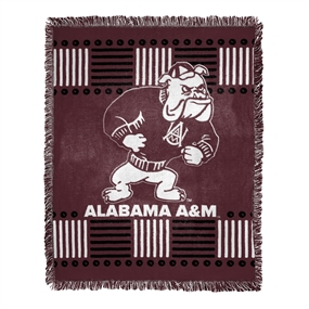 Alabama A&M  Homage Woven Jacquard Throw Blanket 