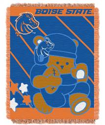 Boise State Broncos Half Court Woven Jacquard Throw Blanket  