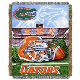 Florida Gators  Home Field Advantage Woven Tapestry Throw Blanket  