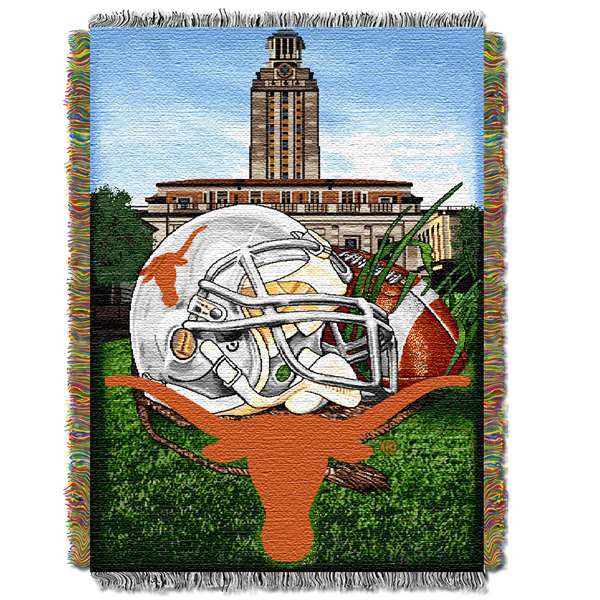Texas Longhorns  Home Field Advantage Woven Tapestry Throw Blanket  