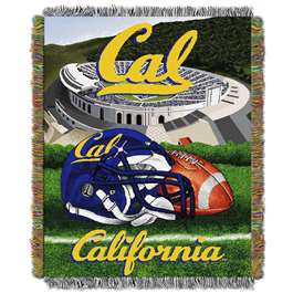 Cal Berkley Bears Home Field Advantage Woven Tapestry Throw Blanket  