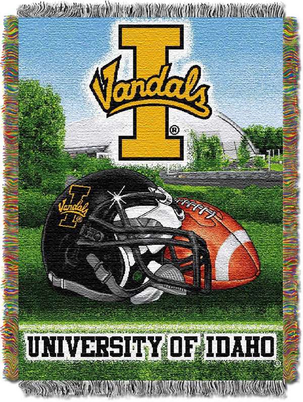 Idaho Vandals Home Field Advantage Woven Tapestry Throw Blanket  