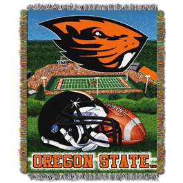 Oregon State Beavers Home Field Advantage Woven Tapestry Throw Blanket  