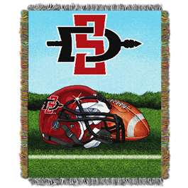 San Diego State Aztecs Home Field Advantage Woven Tapestry Throw Blanket  