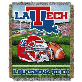 Louisiana Tech Bulldogs Home Field Advantage Woven Tapestry Throw Blanket  
