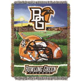 Bowling Green Falcons Home Field Advantage Woven Tapestry Throw Blanket  