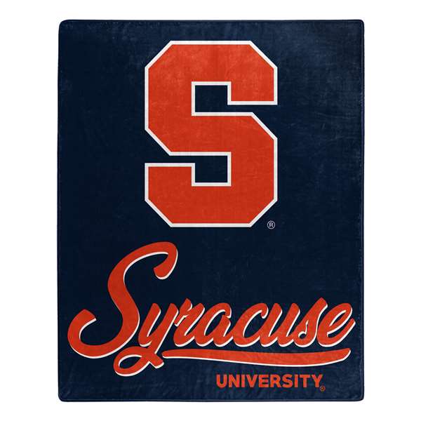 Syracuse Orange Signature Raschel Throw Blanket  