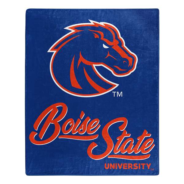 Boise State Broncos Signature Raschel Throw Blanket  