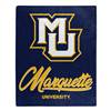 Marquette Basketball Golden Eagles Signature Raschel Plush Throw Blanket 50X60 