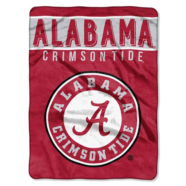 Alabama Crimson Tide Basic Raschel Throw Blanket 60X80
