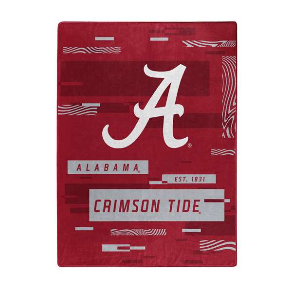 Alabama Crimson Tide  Digitize Raschel Throw Blanket  