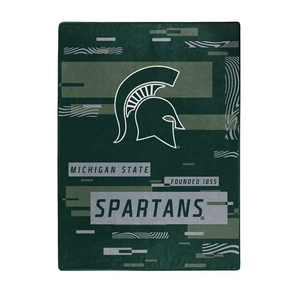 Michigan State Spartans  Digitize Raschel Throw Blanket  