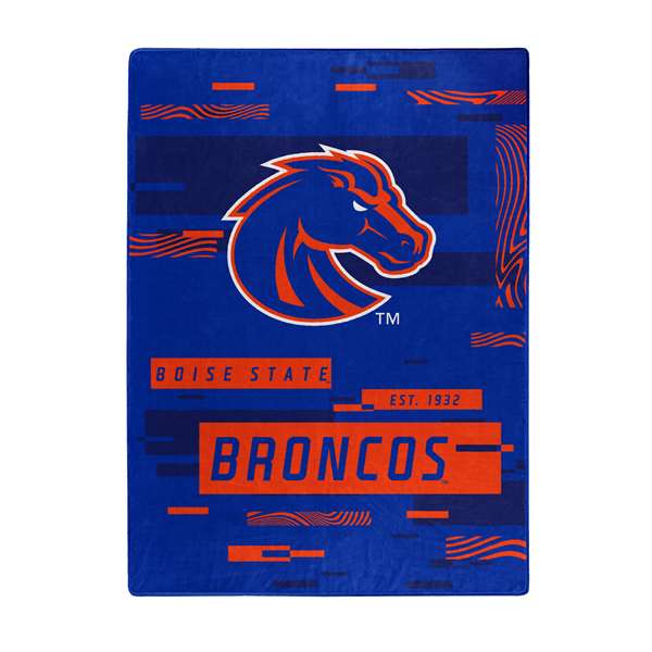Boise State Broncos Digitize Raschel Throw Blanket 60X80