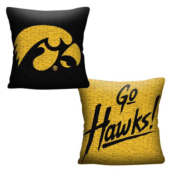 Iowa Hawkeyes  Invert Woven Pillow  