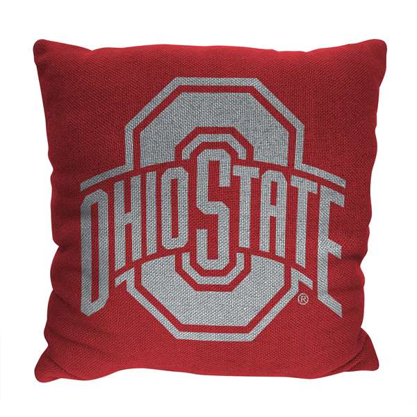 Ohio State Buckeyes  Invert Woven Pillow  