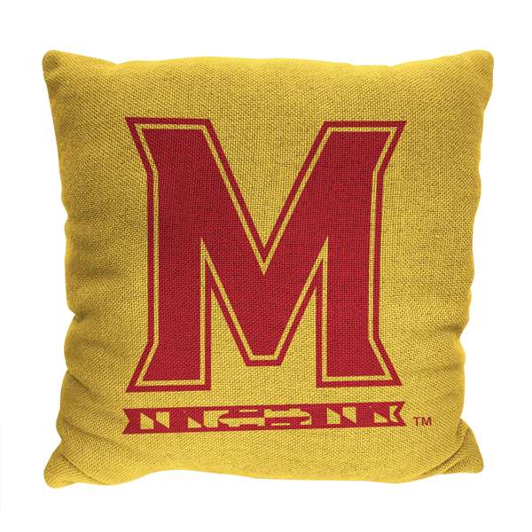 Maryland Terrapins  Invert Woven Pillow  