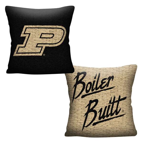 Purdue Boilermakers Invert Woven Pillow  