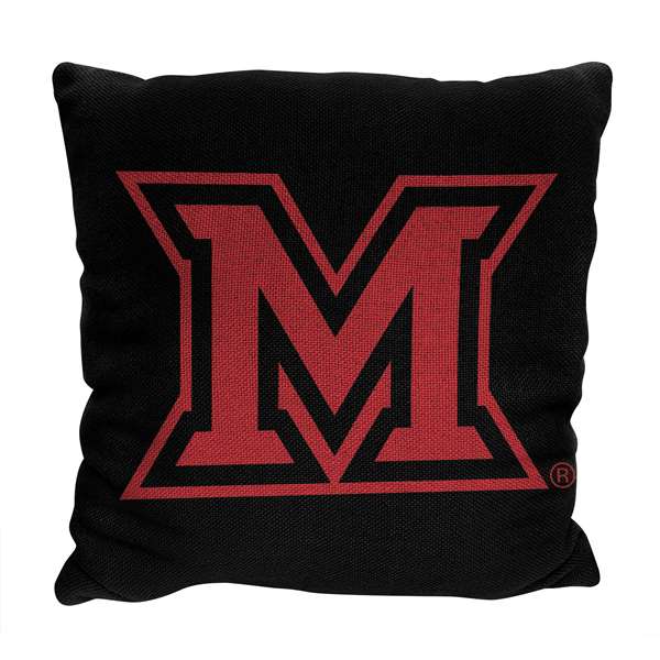 Miami of Ohio Redhawks Invert Woven Pillow  