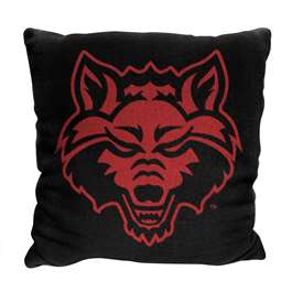 Arkansas State Red Wolves Invert Woven Pillow  