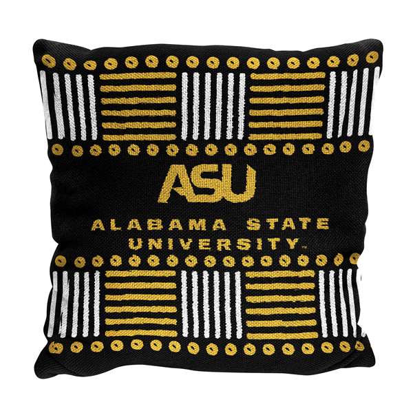 Alabama State Hornets Homage Jaquard Pillow  