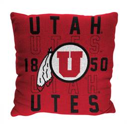 Utah Utes Stacked 20 in. Woven Pillow