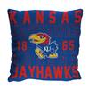 Kansas Jayhawks  Stacked 20 in. Woven Pillow  