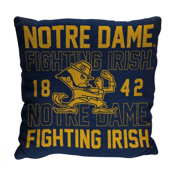 Notre Dame Fighting Irish Stacked 20 in. Woven Pillow  