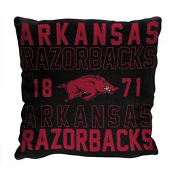 Arkansas Razorbacks  Stacked 20 in. Woven Pillow  