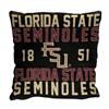 Florida State Seminoles  Stacked 20 in. Woven Pillow  