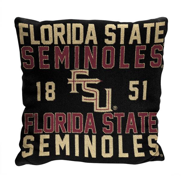 Florida State Seminoles  Stacked 20 in. Woven Pillow  