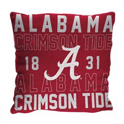 Alabama Crimson Tide  Stacked 20 in. Woven Pillow  