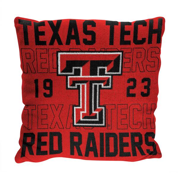 Texas Tech Red Raiders Stacked 20 in. Woven Pillow  
