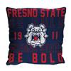 Fresno State Bulldogs Stacked 20 in. Woven Pillow  