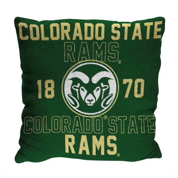 Colorado State Rams Stacked 20 in. Woven Pillow  