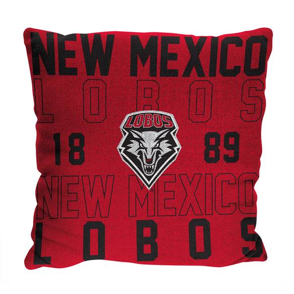 New Mexico Lobos Stacked 20 in. Woven Pillow  