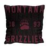 Montana Grizzlies Stacked 20 in. Woven Pillow  
