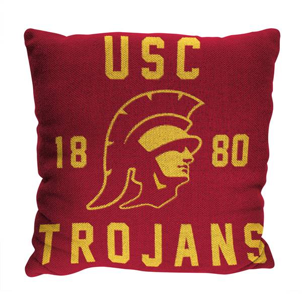 USC Trojans Stacked 20 in. Woven Pillow  