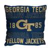 Georgia Tech Yellow Jackets  Stacked 20 in. Woven Pillow  