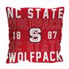 North Carolina State Wolfpack Stacked 20 in. Woven Pillow  